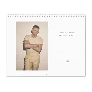 Soft Cactus Daniel Craig Vol.1 - 2025 Wall Calendar 2025 Calendar Wall Calendars Wall Hanging Calendar