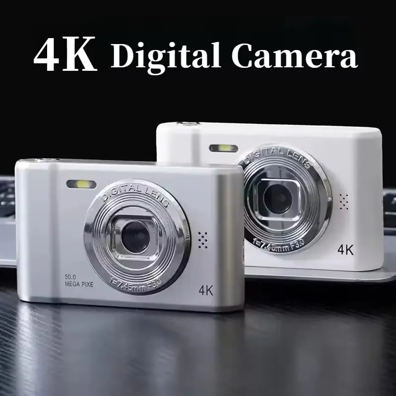 4K 44MP Digital Travel Camera - Perfect for Vlogs and Selfies