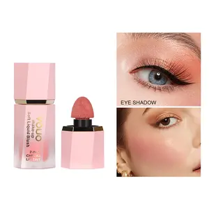 Two-In-One Lip & Cheek Liquid Blush, Matte Finish, Long-Lasting Waterproof Formula, Natural Healthy Glow, Makeup Essential