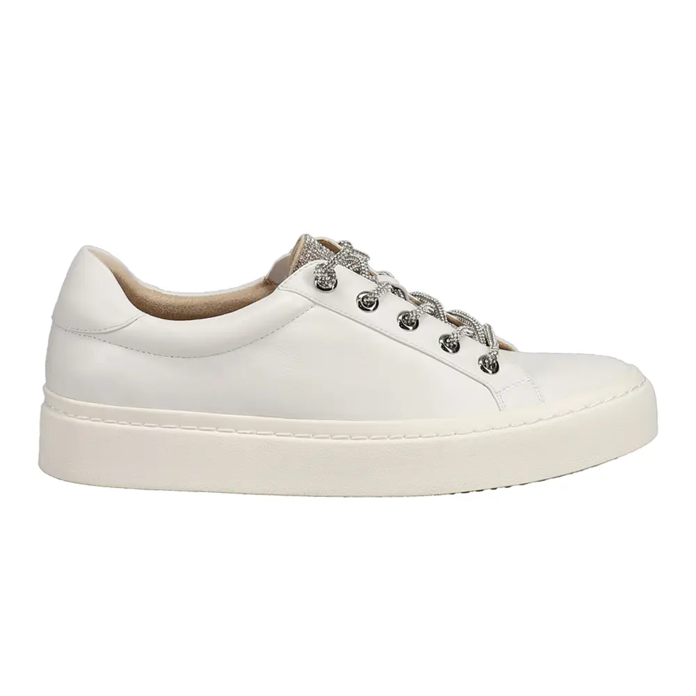 VANELi Womens Yasin Rhinestone Slip On Sneakers Shoes Casual - White