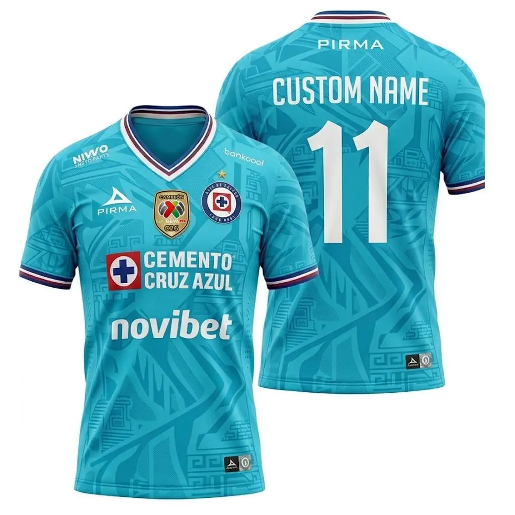Cruz 26/27 Home Jersey Shirt, MX Short Sleeve Soccer Jersey Shirt for Men and Women, Fan Edition, Gift for Him