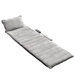 VEVOR Full-Body Massage Cushion with Heat, 10 Vibration Motor Massage Cushion Pad, Heating Vibrating Massage Mat & 5 Modes, 3 Intensities, 3 Heating Pads, Fatigue Relief Back Massager for Home Office