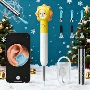 XLIFE Smart Visual Ear-Clean Rod, Ear Wax Removal Tool, Wireless Ear Otoscope, Ear Camera with 360-Degree Gyroscope for Smart Phones