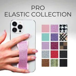 LoveHandle Elastic Collection - Magnetic Kickstand Phone Grip & Swappable Straps for Hands-Free Convenience