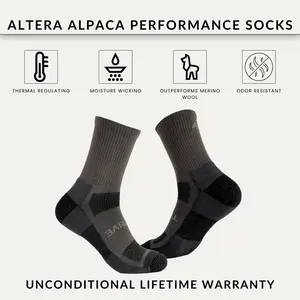 Altera Alpaca Thrive Lightweight 6" Crew Sock