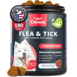 Dog Flea And Tick Treatment Chews - Natural Flea & Tick Control