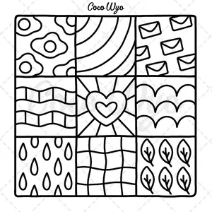 Comfy Patterns: Coloring Book for Adults and Kids, Bold and Easy, Simple and Big Designs for Relaxation Featuring Lovely Cozy Pattern and Mandala (Bold & Easy Coloring)