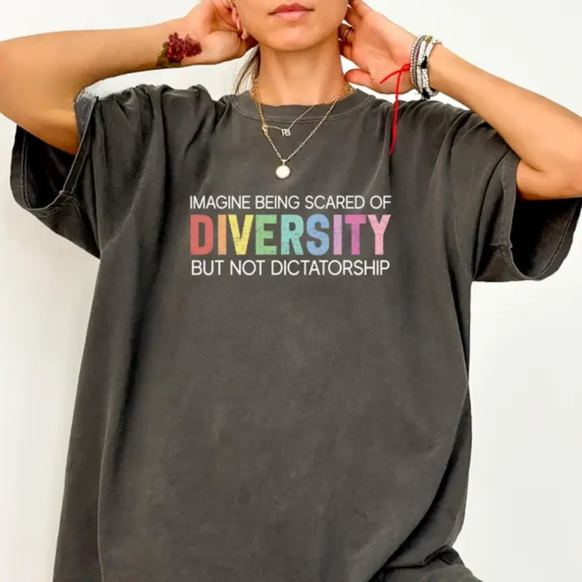 Imagine Being Scared Of Diversity Shirt, Political Protest Shirt, Social Justice Tee, Political Statement Tee