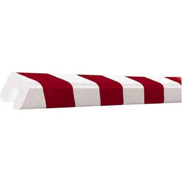 PRO-SAFE Polyurethane (PU) Foam Type G Edge Guard, Red/White, 60-6760-2PS