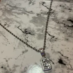 Artificial Zircon Letter Pendant Necklace, Trendy Fashion Initials Jewelry for Parties and Daily Wear, Versatile & Exquisite Jewelry for Birthday Gift, Fashionable Jewelry, Personalized Initial Necklace, Alphabet Necklace, Letter Necklaces