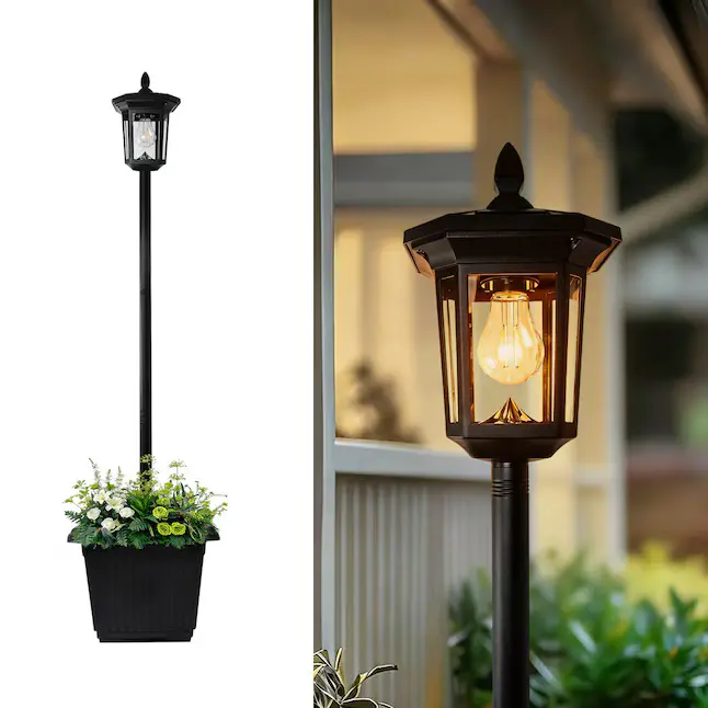 Westinghouse Black Solar LED Post light