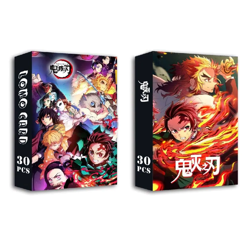 Anime Tanjiro Nezuko Slayer Lomo Cards - 30 Cards for Fans of the Anime Series, Unique Design