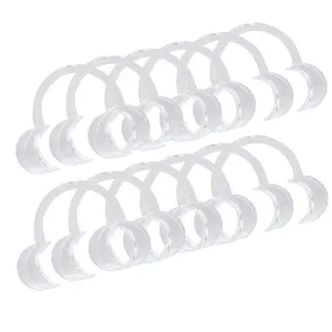 10 Pieces Size M C-Shape Cheek Retractor Disposable White Mouth Opener for Dental Teeth Whitening Mouth Guard or Speak Out Game
