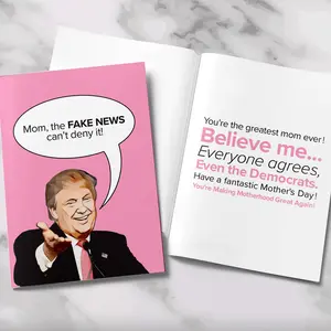 Trump Mother's Day Card - Making Motherhood Great Again *NOT TALKING*
