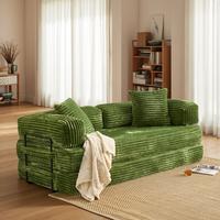 Green Plush Corduroy