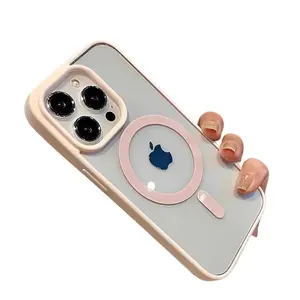 iPhone 17 16 15 14 Plus 13 12 11 Pro Max Shockproof Case - Transparent, Magnetic Suction, Non-Yellowing Features, Protective Cover for Smartphones Protector Screen Protector