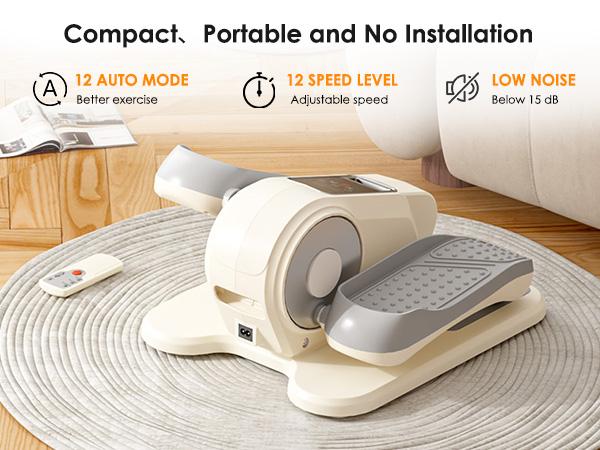 Electric Mini Elliptical for Home Office | 50W, 12-Level Speed, Digital Display, Compact Lightweight Design Electric Mini Elliptical for Home Office | 50W, 12-Level Speed, Digital Display, Compact Lightweight Design