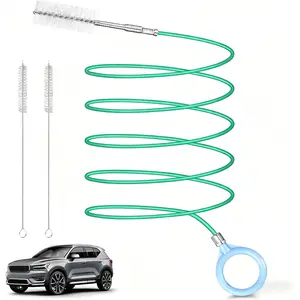 Auto Sunroof Drain Cleaning Tool 78 Inch Flexible Pipe Brush with 2 count Tube Cleaning Brushes for Automotive Sunroofs and Windshield Wiper Drain Holes (GR 78in)
