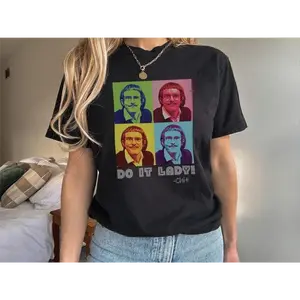Do It Lady Chit Colorful Graphic Tee Pop Art Unisex Shirt Casual T-Shirt Unique Gift For Her Fun Retro Clothing Creative Everyday Wear
