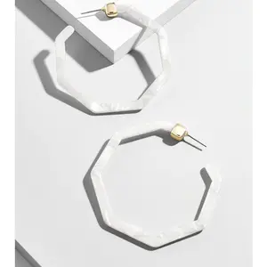 Ryan Resin Hoop Earrings