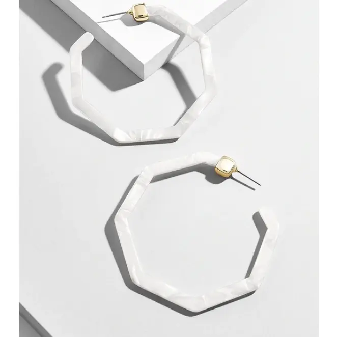 Ryan Resin Hoop Earrings Ryan Resin Hoop Earrings