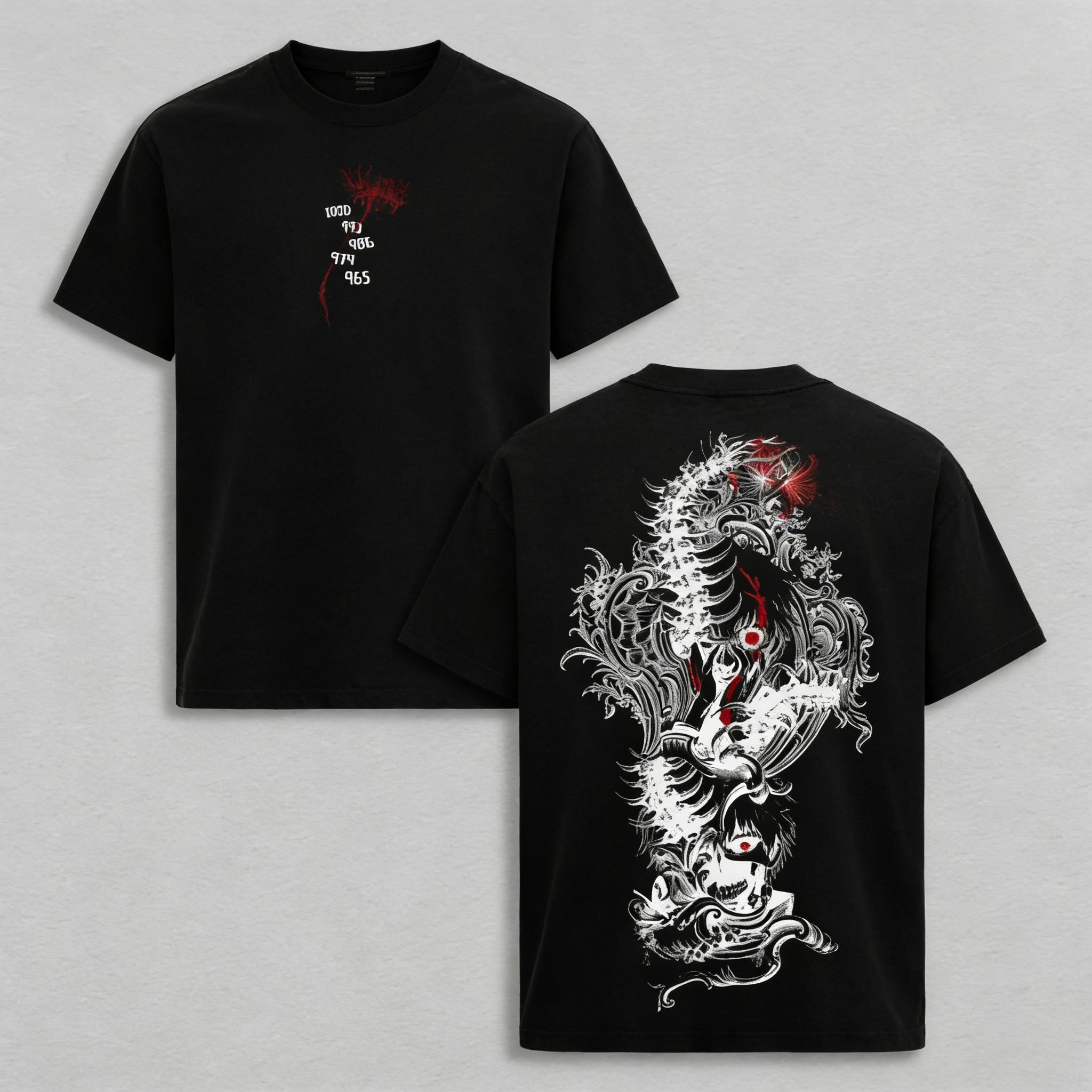 Ken Kaneki Tokyo Ghoul T-Shirt – Anime Vintage Washed Oversize Tee Heavy Cotton Unisex Retro Manga Streetwear Graphic Top Special Limited Fans Edition Tokyo Ghoul anime merchandise