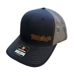 We The People Patch Richardson 112 Trucker Hat - Adjustable Snap Fit, Breathable Mesh Back.