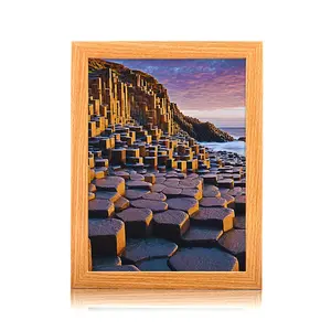 Creative Rock Pool Mirror, LED Art Frame, Wall or Table Decor, Three Light Color Adjustments, Birthday Gift, Thanksgiving or Christmas Present