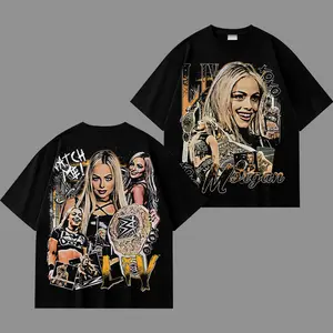 [WWE] Liv Morgan Wrestling Graphic T-Shirt, Extreme Queen Hardcore Diva Tee, WWE Superstar Shirt, Chaos Energy Graphic Tee, Gothic Pink Flame Streetwear, Edgy Oversized Unisex T-Shirt featuring Liv Morgan Gift for Wrestling Fans