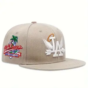 La Caps Retro Design Heat-Resistant Fitted Cap for Men and Women in Gray with Classic Retro Style and Comfortable Fit