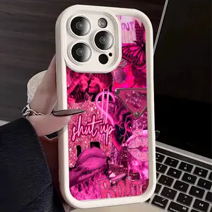 Pink Lips and Dollar Bill Print Phone Case, offering durability and protection, is an ideal gift for your loved one, also suitable for iPhone 17/16/15/14/13/12/11/X/XS/XS Max, a holiday gift