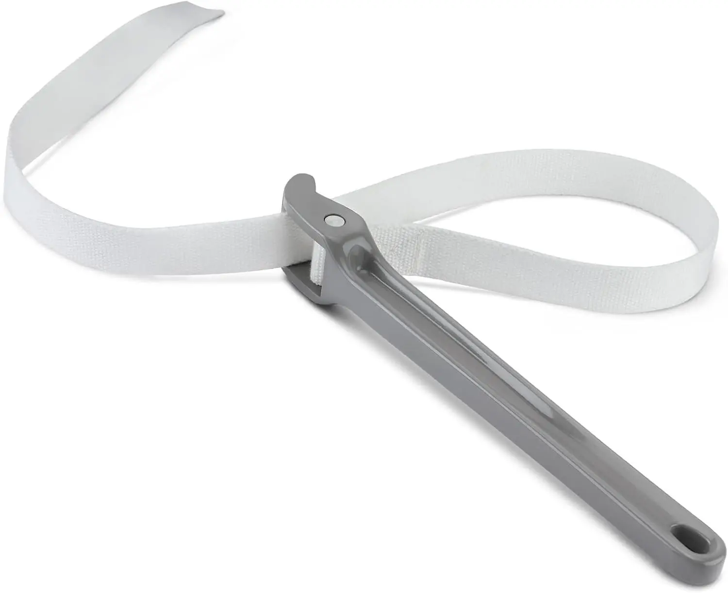 Strap Wrench 12" Handle, Adjustable Nylon Strap Pipe Wrenches, Oil Filter Strap Opener Wrench