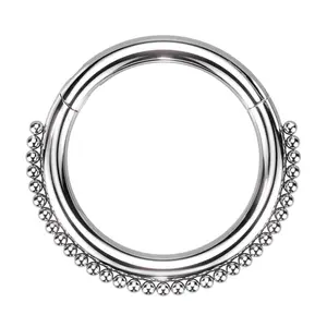 Mini Bead Stainless Steel Hinged Segment Ring