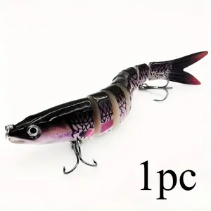 1pc Multi-jointed Swim Bait - Slow sinking biosimulation artificial bait for freshwater and saltwater trout and bass fishing hot Luya bait knobby fish Artificial Fishing Lure