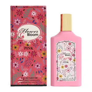 Flower Bloom Pink Eau de Parfum Natural Spray 100ml/3.4fl.oz for Women - Delightful Floral Scent with Versatile Use in Various Occasions - Daily Wear