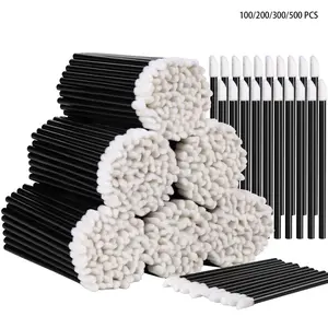 ✨ 100–500 Pcs Disposable Lip Brushes｜Multi-Purpose Portable Beauty Travel Brush – 3-in-1 for Lipstick, Eyeshadow & Nail Polish – Lip Mask & Concealer Applicator – Disposable Beauty Tool Makeup Brush