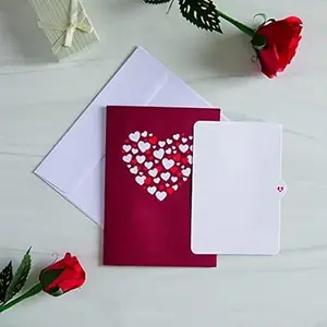 I Love You Pop Up Card, 5” x 7” - 3D Valentine Greeting Cards, Pop Up Valentine's Cards, Romantic Card, Love Cards for Her, Anniversary Card for Wife