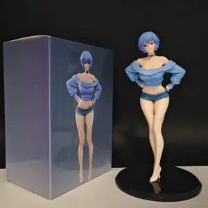 Rei Ayanami 19cm Japanese Anime Girl Pvc Action Figure Toy Gk Game Statue Collectible Model