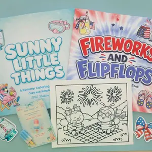 Fireworks & Flip Flops + Sunny Little Things Coloring Books | LIMITED SUMMER LAUNCH BUNDLE
