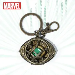 Marvel Officially Licensed Strange in the Multiverse of Madness Eye of Agamotto Pewter Keyring, Metal Keychain Gift for Fans
