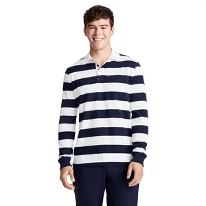 Jockey Men's Jockey 1876 Collection Long Sleeve Rugby Polo