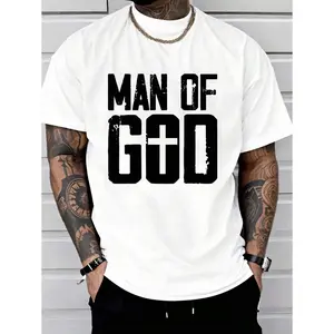 100% Cotton Man Of God I Jesus T-Shirt Women's Men Graphic Tee