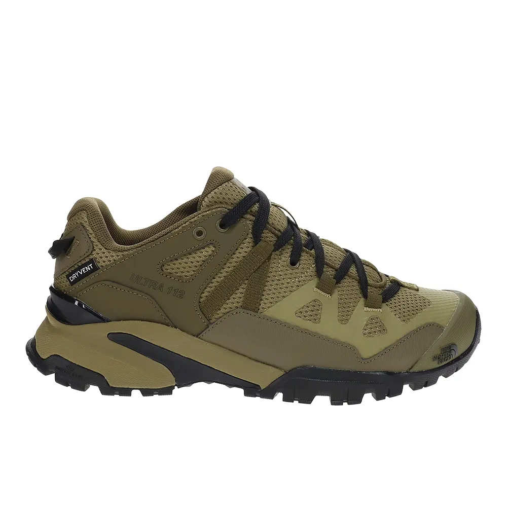 The North Face Mens Ultra 112 Waterproof Trail Running Sneakers Shoes - Green