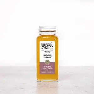 Simple Times Mixers Lavender + Lemon Cocktail Syrup with Real Ingredients, 32 Cocktails per Bottle - Beverage, Sugar Sweet
