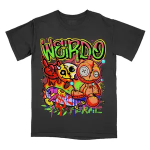Weird Halloween Comfort Colors Graphic Tee, Alternative, Halloween Shirt, Funny Scary T-Shirt, 90's Tshirt