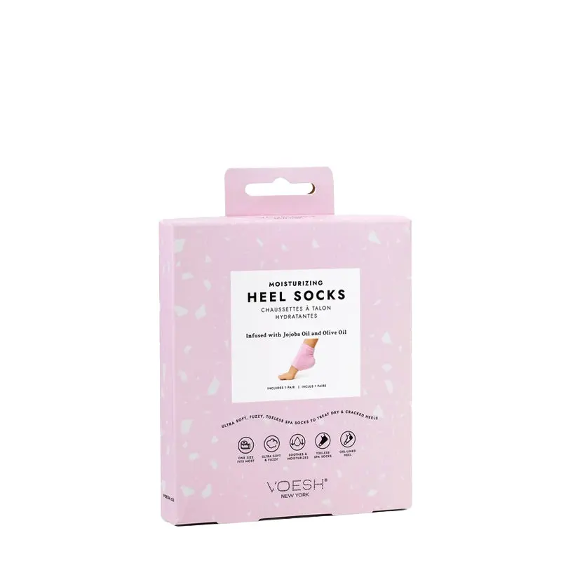 VOESH NEW YORK | Moisturizing Heel Socks Pink