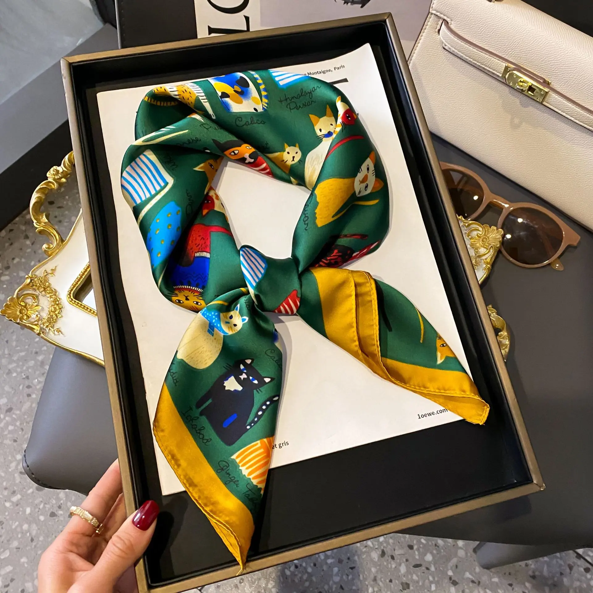 Fantasy Cat Dark Green