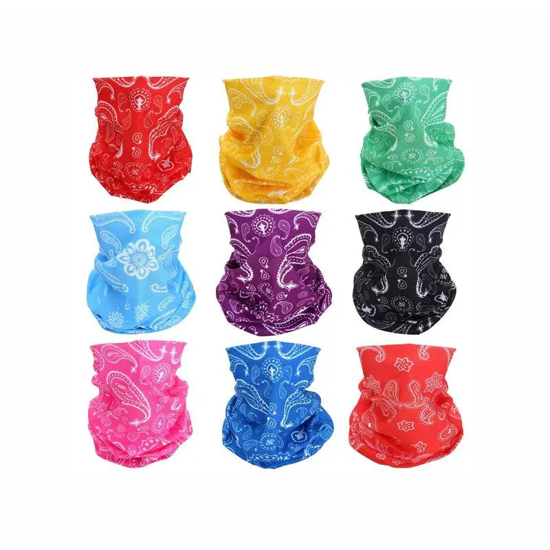 3 PACK Paisley Neck Gaiter Tube Balaclava Scarf Motorcycle Bike Ski