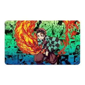 Tanjiro Kamado Playmat and Mousepad | Non Slip | Demon Slayer | TCG, Stylish Anime Desk Mat – Perfect for Your Gaming Setup or Study Space!