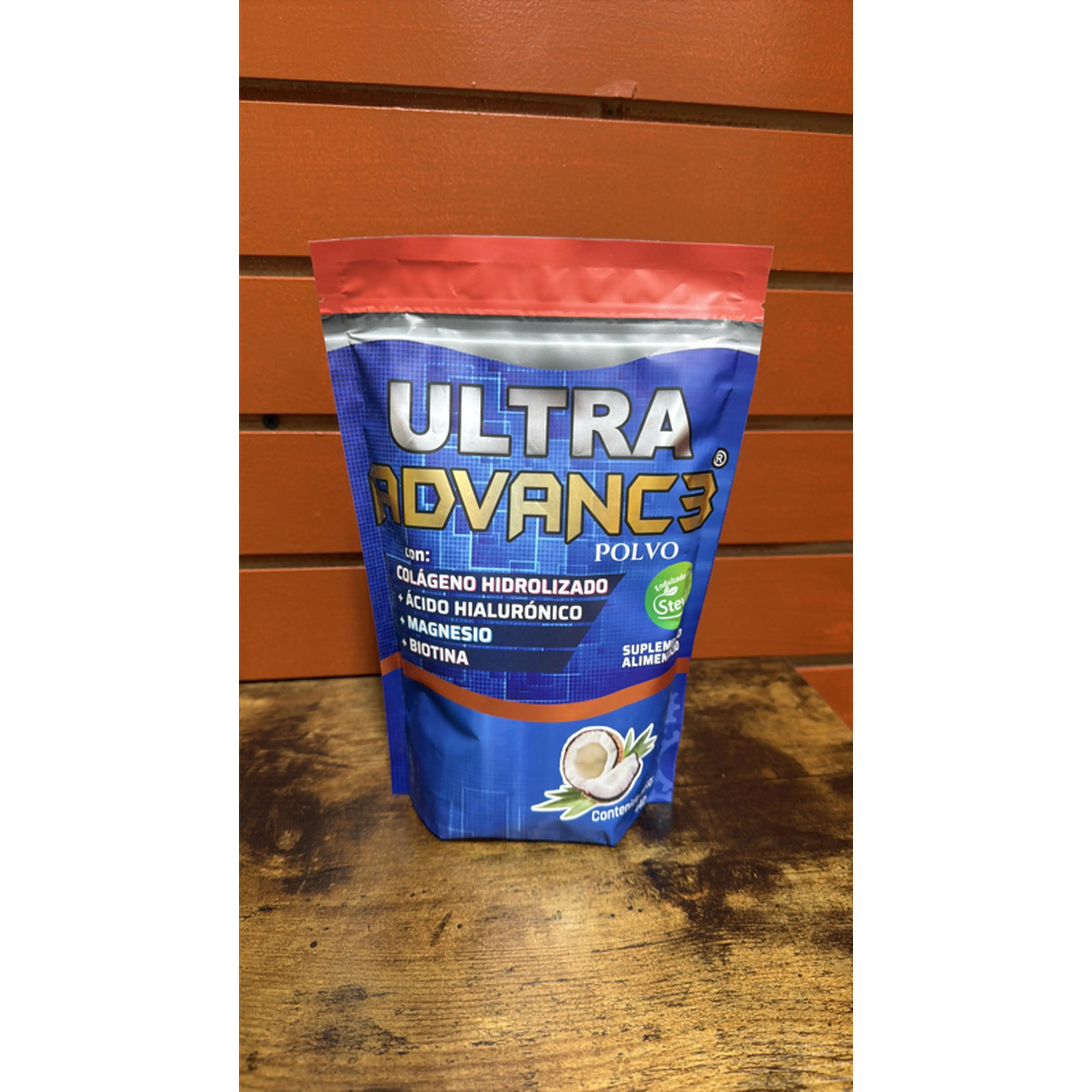 Ultra Advanc3 Polvo with Hydrolyzed Collagen, Hyaluronic Acid, Magnesium, and Biotin for Joint Health